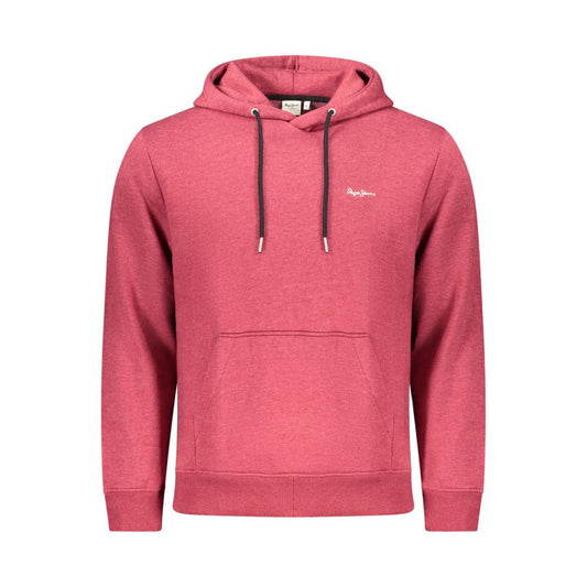 Hooded Sweatshirt Hoodie by Pepe Jeans for men in cotton polyester red features an luminous silhouette, showcasing a sophisticated hooded neckline and for a truly luminous look.