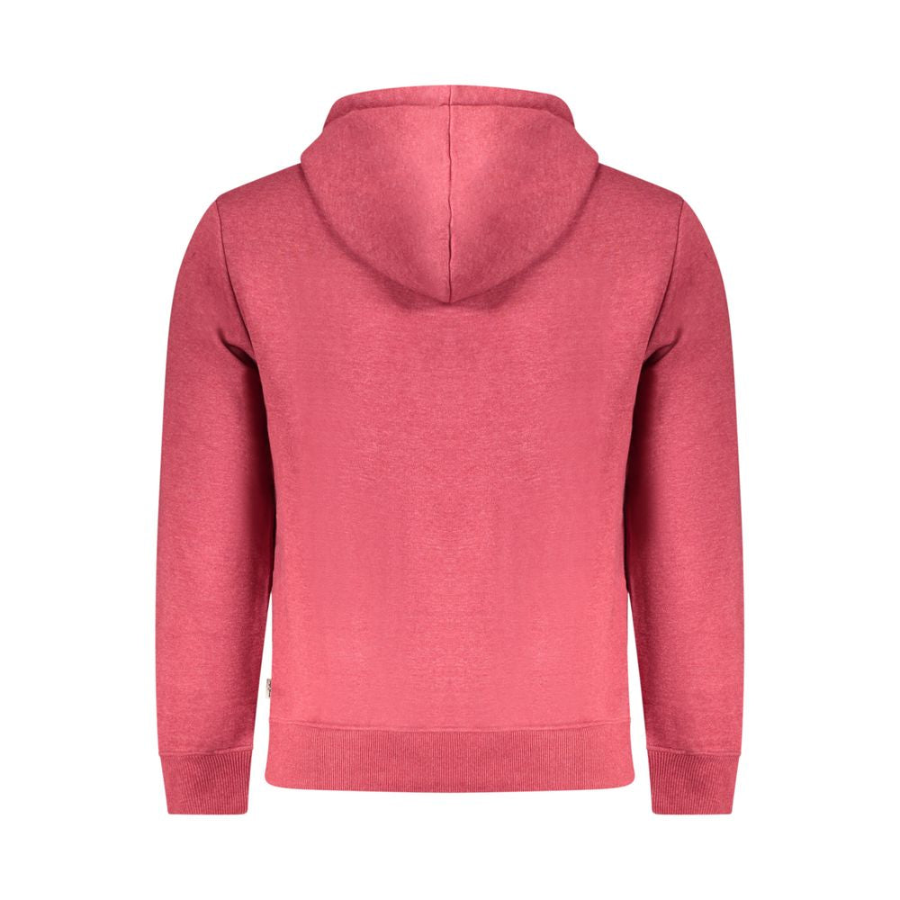 Hooded Sweatshirt Hoodie by Pepe Jeans for men in cotton polyester red showcases a city-ready silhouette, artfully detailed with a signature and for a city-ready finish.
