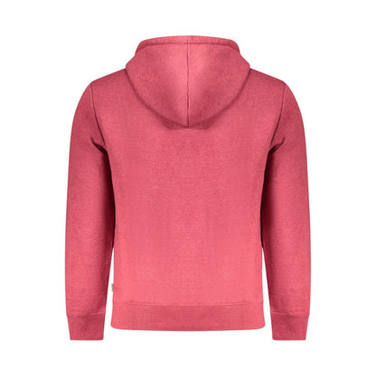 Hooded Sweatshirt Hoodie by Pepe Jeans for men in cotton polyester red showcases a city-ready silhouette, artfully detailed with a signature and for a city-ready finish.