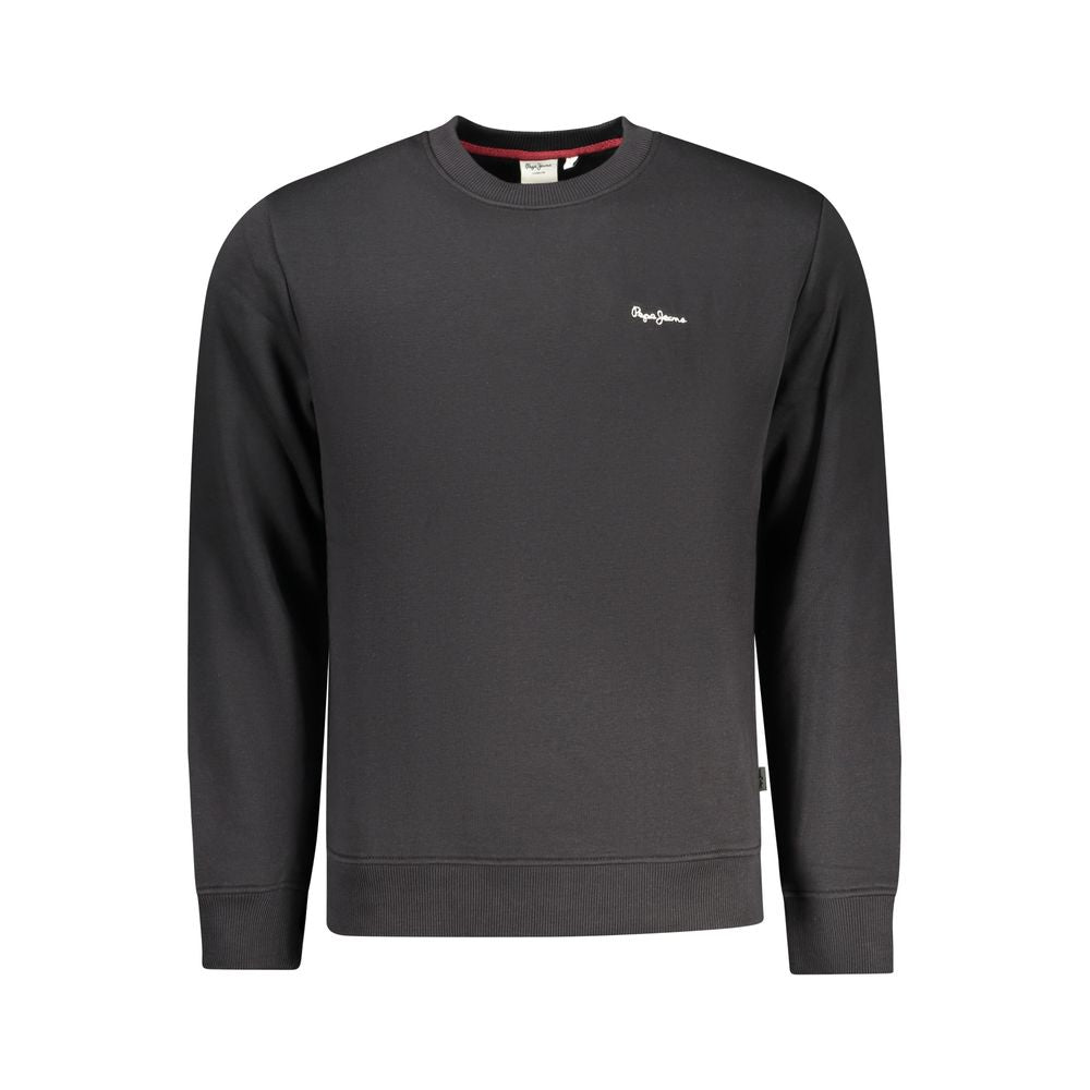 Sweatshirt by Pepe Jeans for men in cotton polyester black presents a smart casual silhouette, featuring a smart casual and for a sophisticated look.