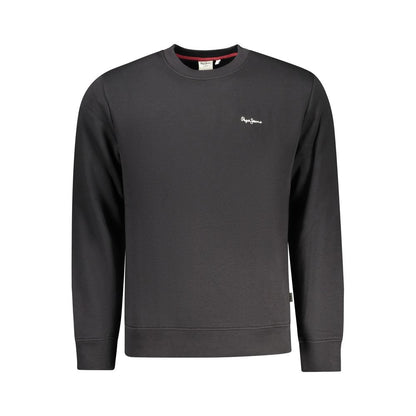 Sweatshirt by Pepe Jeans for men in cotton polyester black presents a smart casual silhouette, featuring a smart casual and for a sophisticated look.