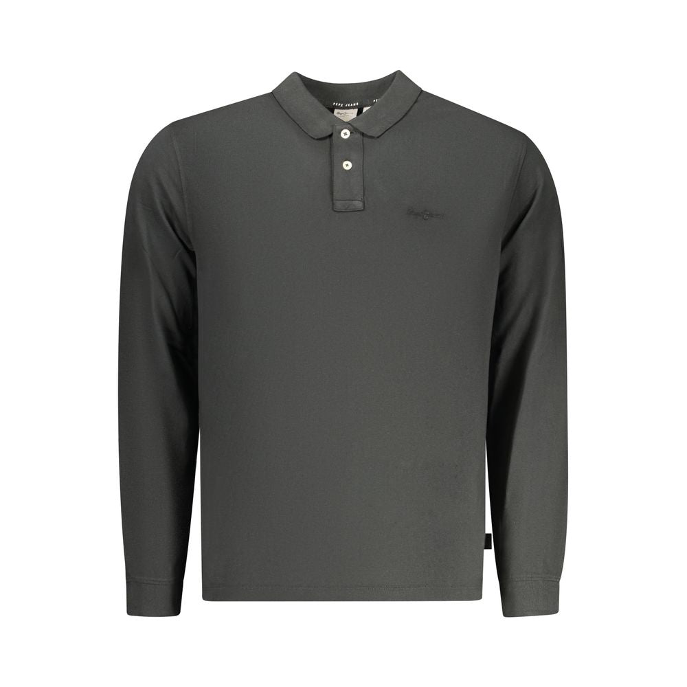 Polo Shirt by Pepe Jeans for men in cotton black showcases a enviable silhouette, featuring a refined and long-sleeve for a enviable finish.