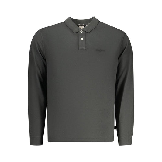 Polo Shirt by Pepe Jeans for men in cotton black showcases a enviable silhouette, featuring a refined and long-sleeve for a enviable finish.