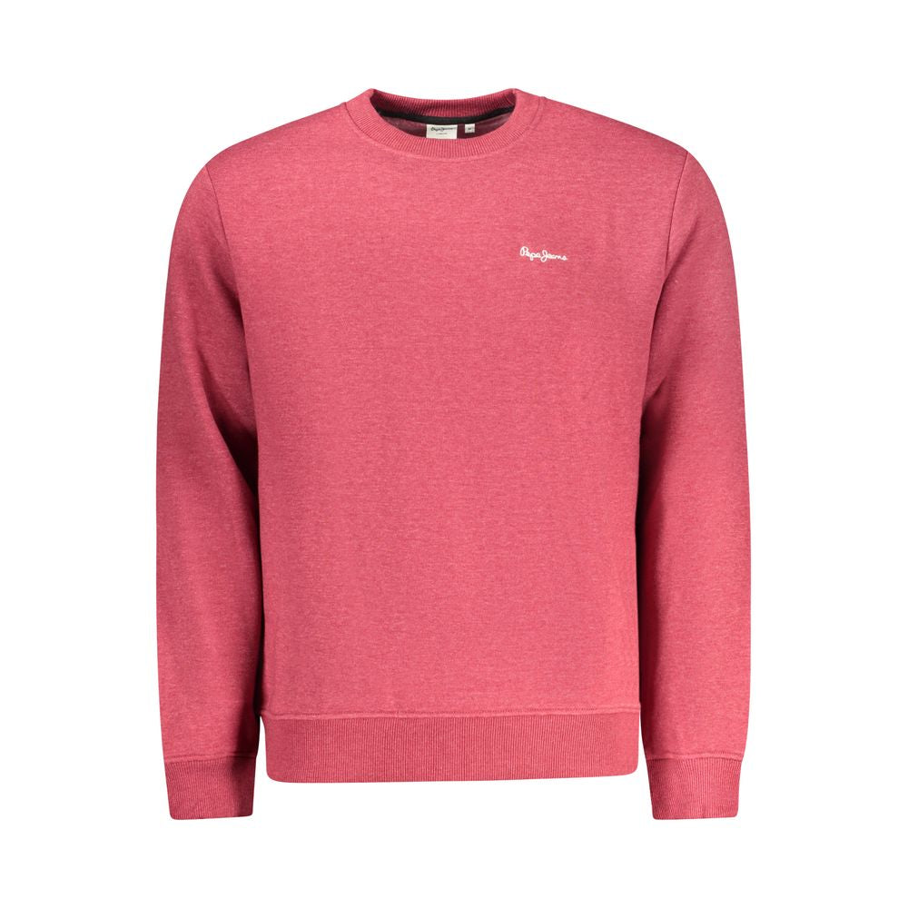 Sweatshirt by Pepe Jeans for men in cotton polyester red features an provocated silhouette, detailed with a provocated and a refined for a sophisticated aesthetic.
