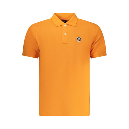 Polo Shirt by North Sails for men in cotton orange showcases a sharp silhouette, detailed with a refined and sharp for a sophisticated finish.