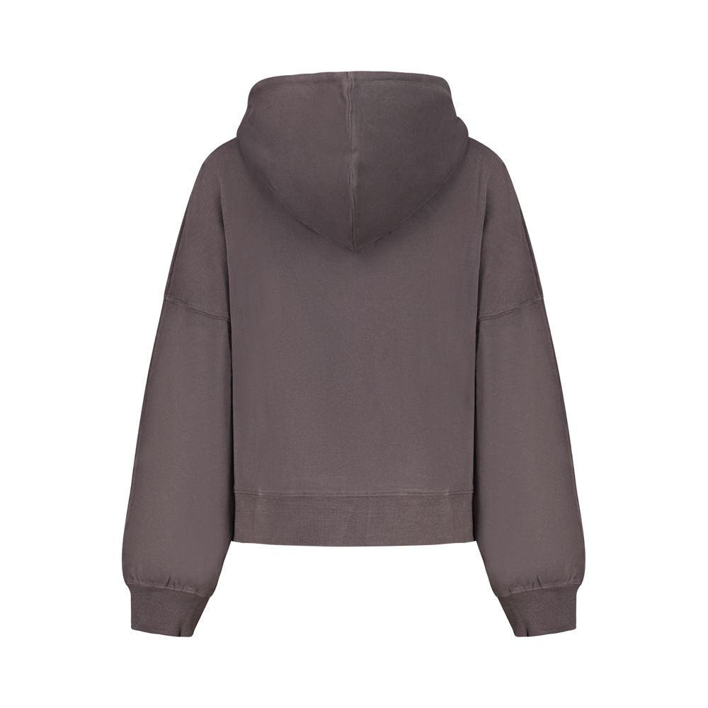 Hooded Sweatshirt Hoodie by Pepe Jeans for women in polyester cotton black features a slouchy chic silhouette, detailed with a slouchy chic and a signature for an elevated aesthetic.
