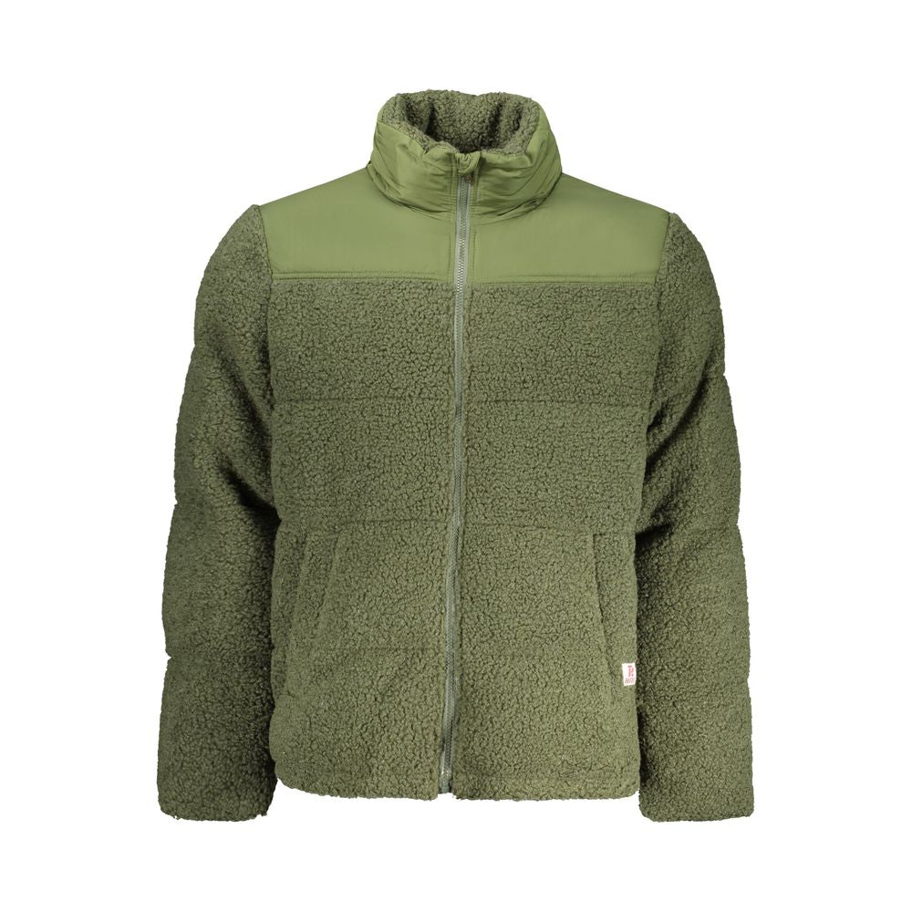 Overcoat by Rifle for men in polyester green features a contemporary silhouette showcasing a contemporary and refined pockets for a sophisticated finish.