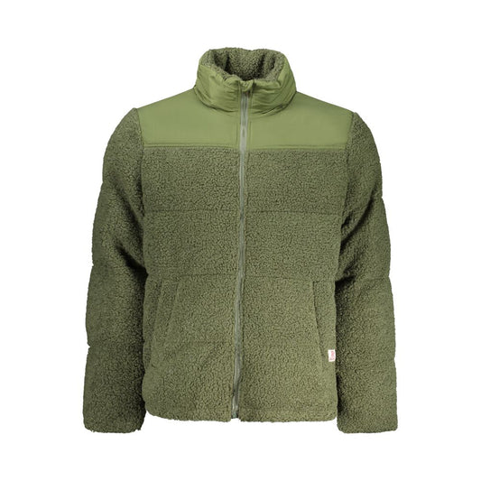 Overcoat by Rifle for men in polyester green features a contemporary silhouette showcasing a contemporary and refined pockets for a sophisticated finish.
