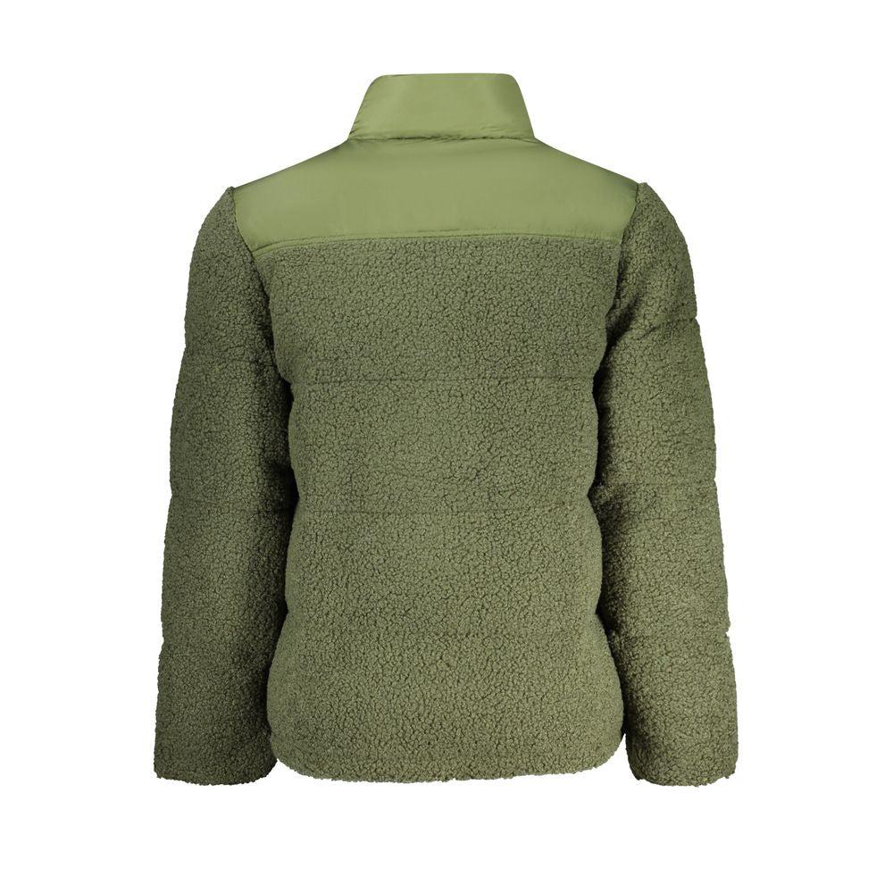 Overcoat by Rifle for men in polyester green presents a luxurious silhouette, showcasing a luxurious and sophisticated pockets for a premium, luxurious look.
