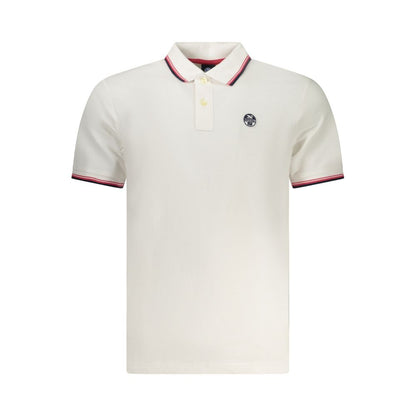 Polo Shirt by North Sails for men in cotton red & white presents a sleek silhouette, featuring a refined and for a sleek finish.