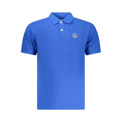 Polo Shirt by North Sails for men in cotton blue & signature showcases a enviable silhouette, featuring a refined and for a enviable finish.
