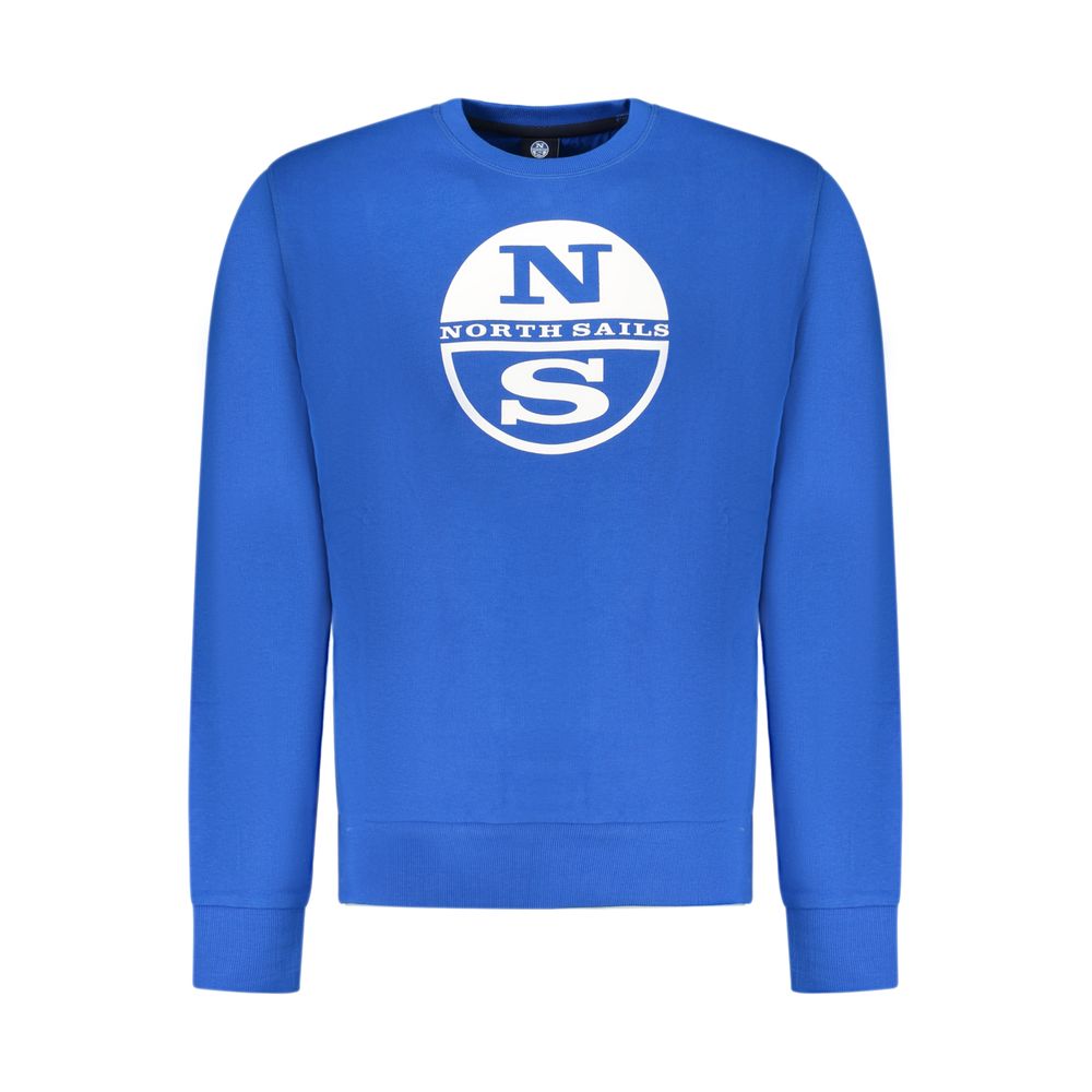 Sweatshirt by North Sails for men in cotton blue features an provocated silhouette, detailed with a provocated and a refined for a sophisticated aesthetic.