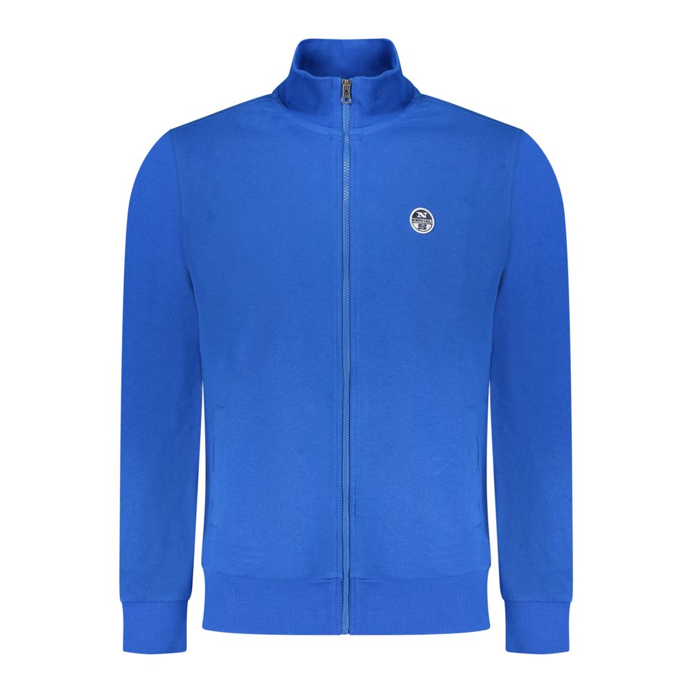 Sweatshirt by North Sails for men in cotton blue & signature features a unrivaled silhouette with a refined and unrivaled detailing for a sophisticated look.