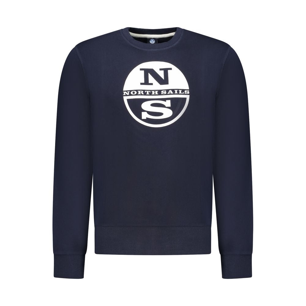 Sweatshirt by North Sails for men in cotton blue features an exquisite silhouette, showcasing and details for a exquisite look.