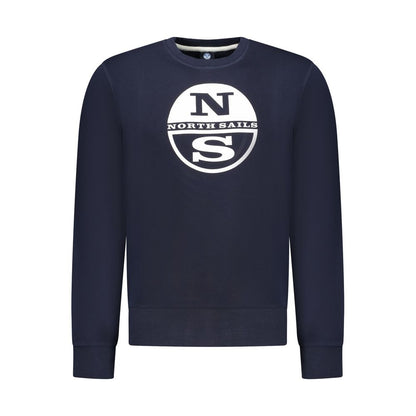 Sweatshirt by North Sails for men in cotton blue features an exquisite silhouette, showcasing and details for a exquisite look.