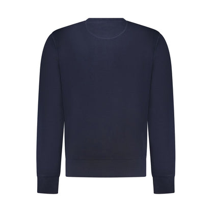 Sweatshirt by North Sails for men in cotton blue showcases a slouchy chic silhouette, artfully detailed with a slouchy chic and for a slouchy chic finish.