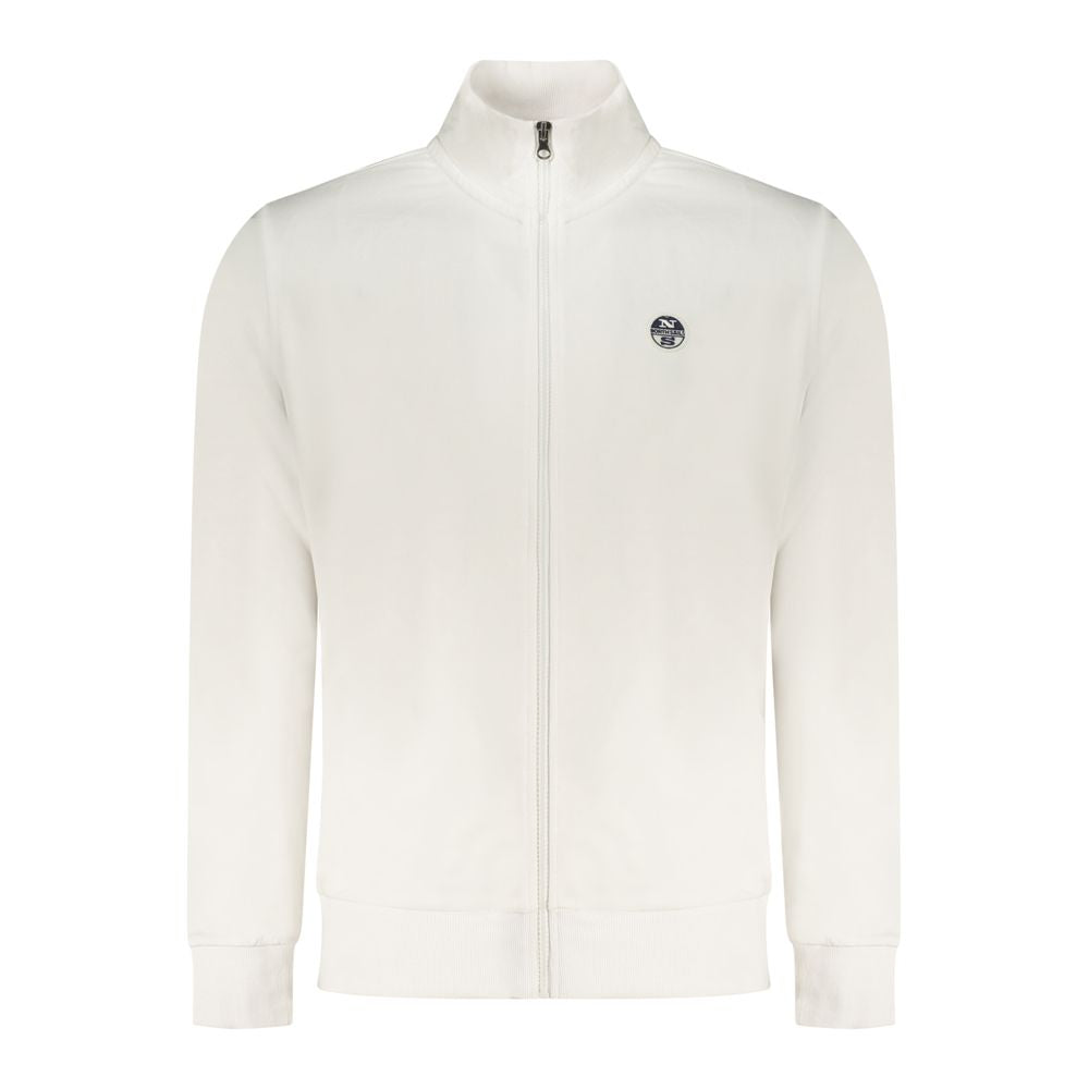 Sweatshirt by North Sails for men in cotton white features an provocated silhouette, detailed with a provocated and a refined for a sophisticated aesthetic.