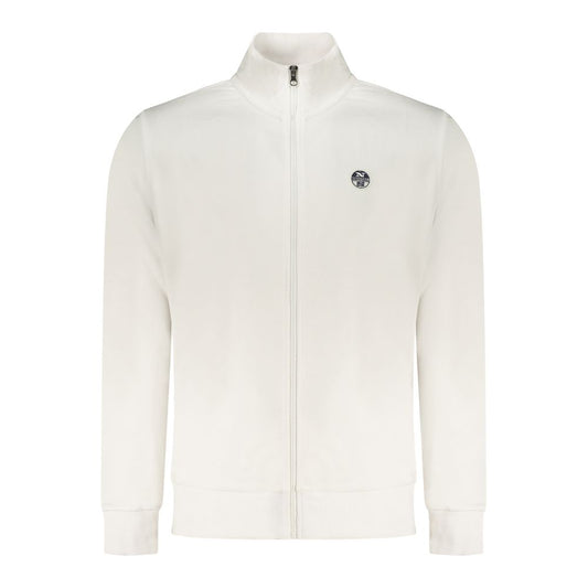 Sweatshirt by North Sails for men in cotton white features an provocated silhouette, detailed with a provocated and a refined for a sophisticated aesthetic.