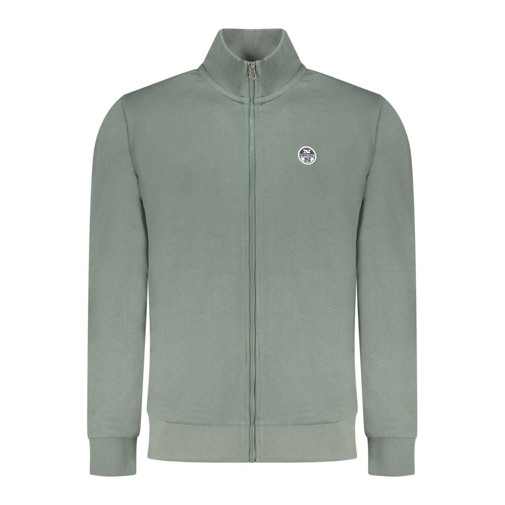 Sweatshirt by North Sails for men in cotton green presents a smart casual silhouette, featuring a smart casual and for a sophisticated look.
