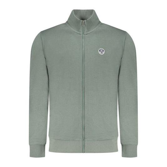 Sweatshirt by North Sails for men in cotton green presents a smart casual silhouette, featuring a smart casual and for a sophisticated look.
