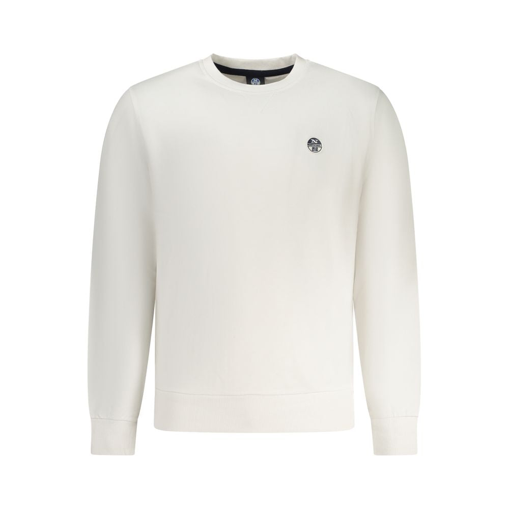 Sweatshirt by North Sails for men in cotton white features an magnificent silhouette, showcasing a sophisticated crew neckline and detail for a truly magnificent finish.
