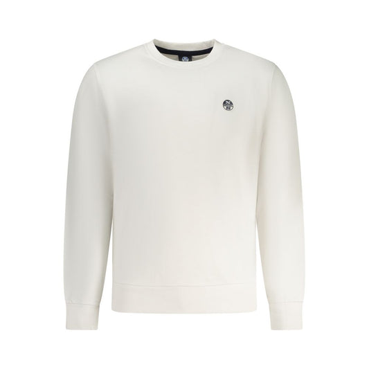 Sweatshirt by North Sails for men in cotton white features an magnificent silhouette, showcasing a sophisticated crew neckline and detail for a truly magnificent finish.