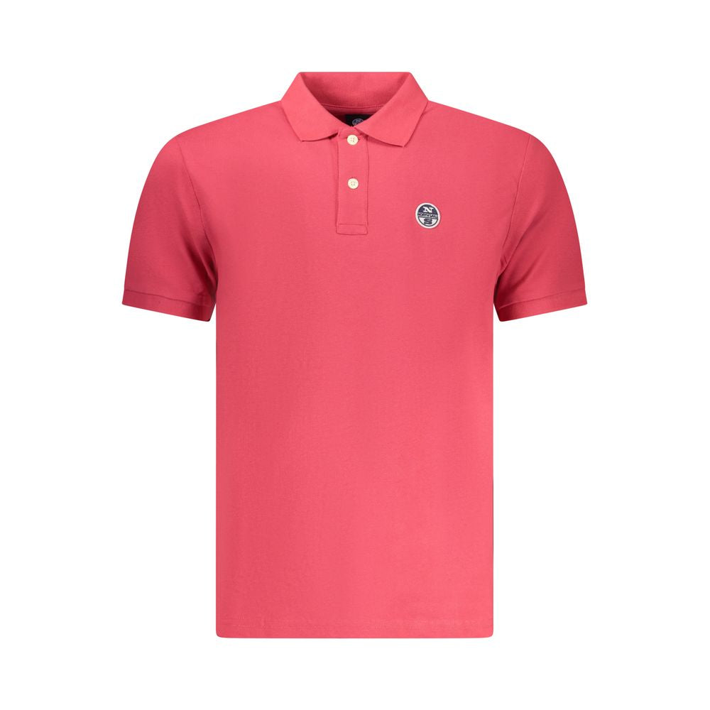 Polo Shirt by North Sails for men in cotton red presents a crisp silhouette, artfully detailed with a crisp and crisp .