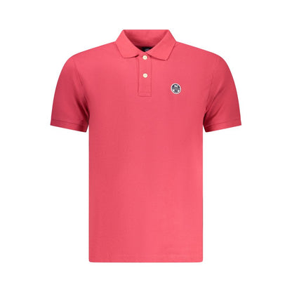 Polo Shirt by North Sails for men in cotton red presents a crisp silhouette, artfully detailed with a crisp and crisp .