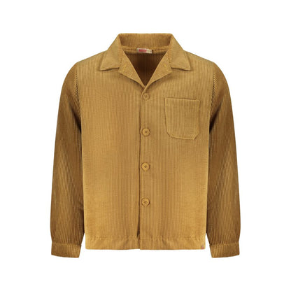 Shirt by Rifle for men in polyester black & brown presents a discerning silhouette, showcasing a sophisticated and long-sleeve for a truly discerning finish.