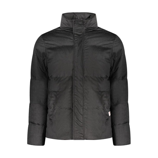 Windbreaker Jacket by Rifle for men in polyester black features an stylish silhouette, showcasing a sophisticated and performance-driven pockets & windproof for a premium, stylish look.