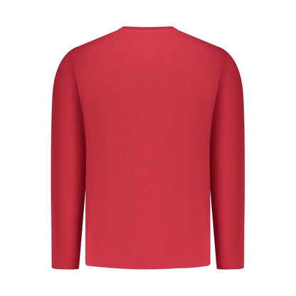 Activewear T-Shirt by Pepe Jeans for men in cotton polyester gray, red & print features an contemporary design with , a length, and a contemporary .