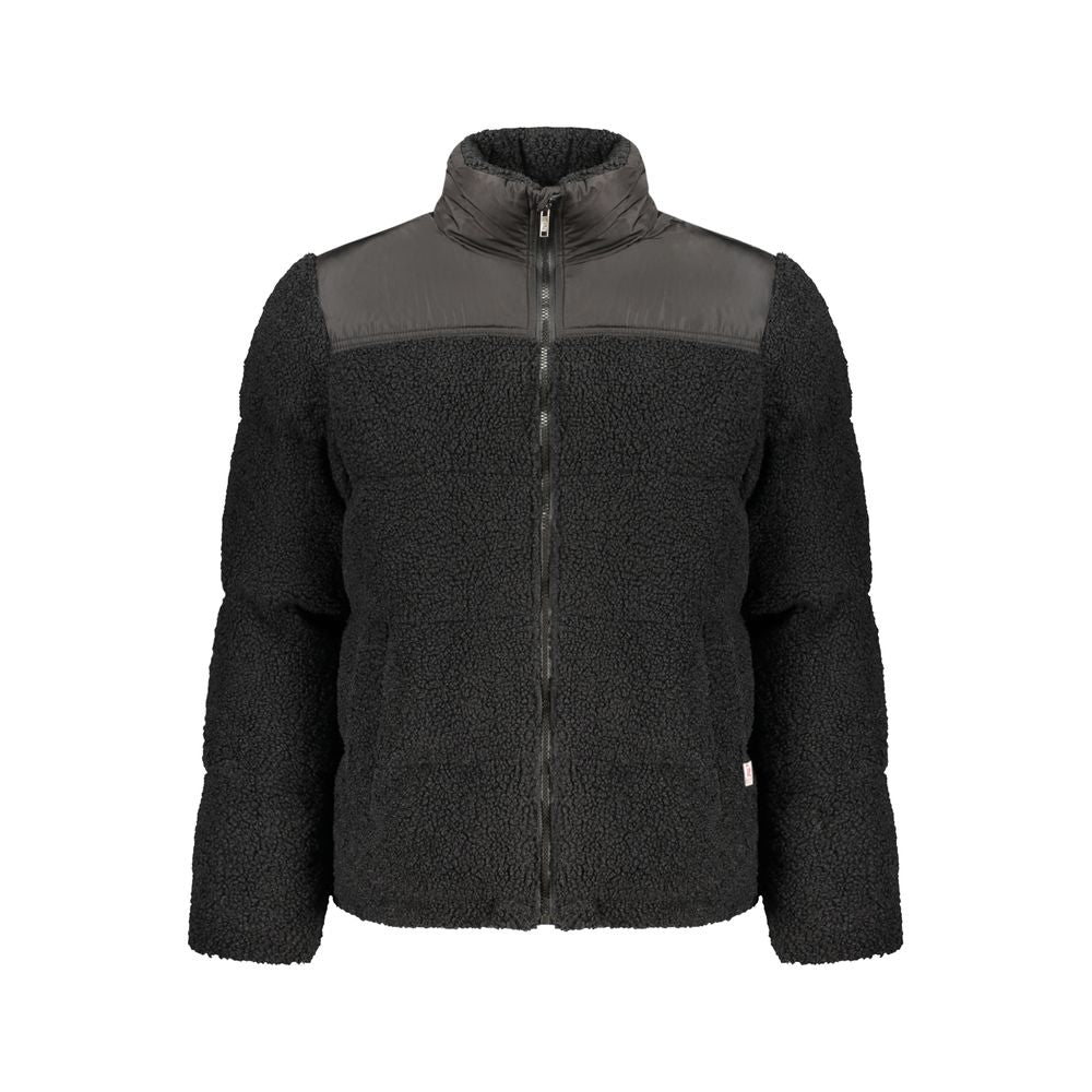 Windbreaker Jacket by Rifle for men in polyester black showcases a urban chic silhouette, detailed with a urban chic and functional pockets & windproof for a polished finish.