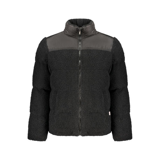 Windbreaker Jacket by Rifle for men in polyester black showcases a urban chic silhouette, detailed with a urban chic and functional pockets & windproof for a polished finish.