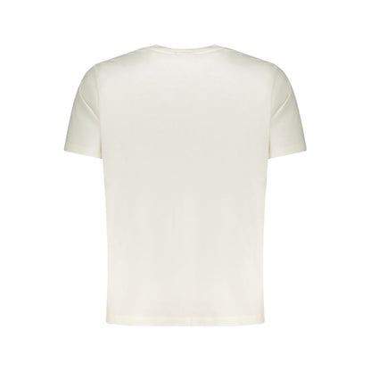 Activewear T-Shirt by Pepe Jeans for men in cotton white & print features a sporty silhouette with and , showcasing innovative for a sporty finish.