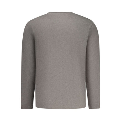 Activewear T-Shirt by Pepe Jeans for men in cotton polyester gray & print features a dynamic silhouette with and enhanced by functional .