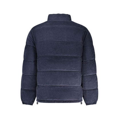 Windbreaker Jacket by Guess Jeans for men in polyester blue features an stylish silhouette, showcasing a sophisticated and performance-driven pockets & windproof for a premium, stylish look.