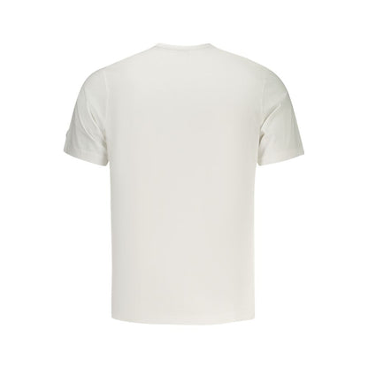 Activewear T-Shirt by North Sails for men in cotton white & print features a versatile silhouette, showcasing a versatile crew neckline and detailed with high-performance for a premium look.