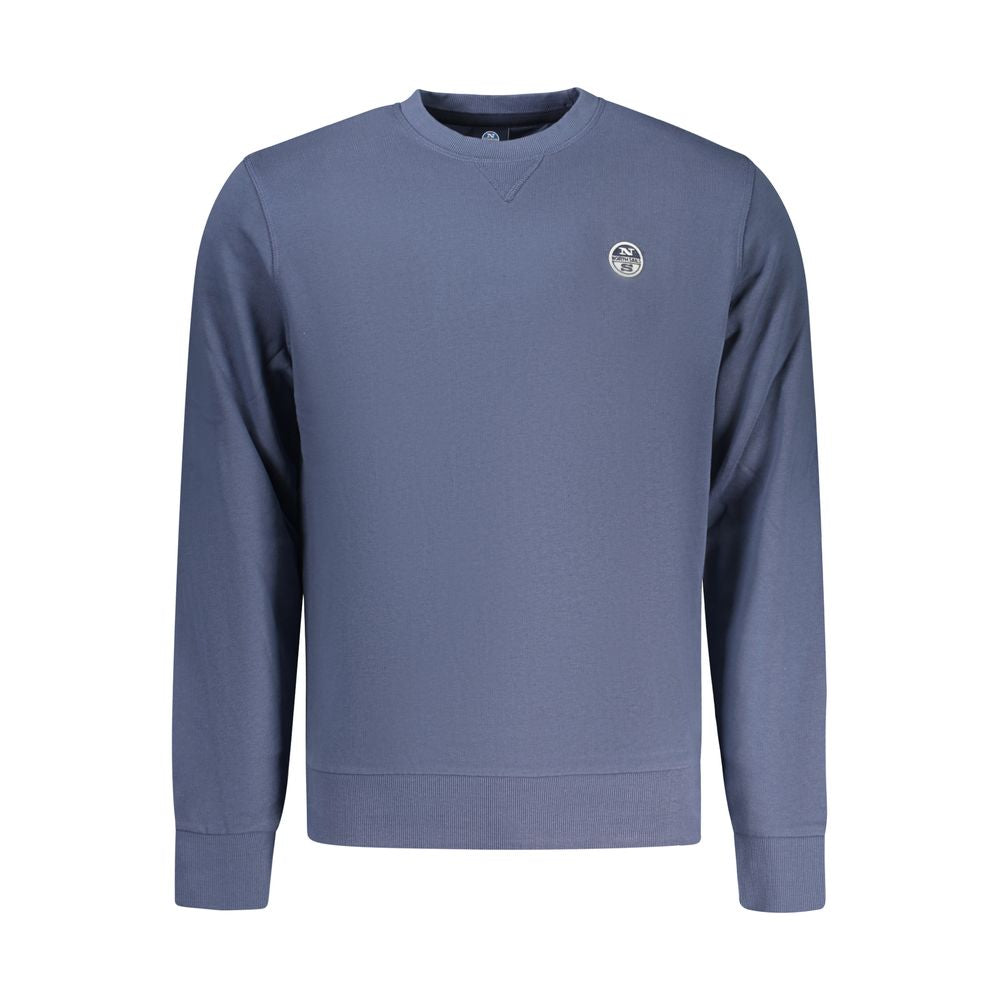 Sweatshirt by North Sails for men in cotton blue features an provocated silhouette, detailed with a provocated and a refined crew neckline for a sophisticated aesthetic.
