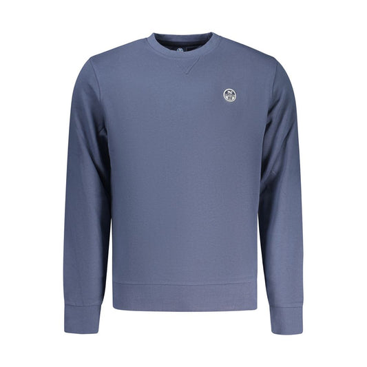 Sweatshirt by North Sails for men in cotton blue features an provocated silhouette, detailed with a provocated and a refined crew neckline for a sophisticated aesthetic.