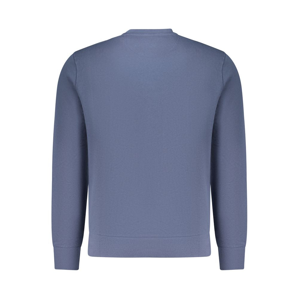 Sweatshirt by North Sails for men in cotton blue showcases a slouchy chic silhouette, artfully detailed with a slouchy chic crew neckline and for a slouchy chic finish.