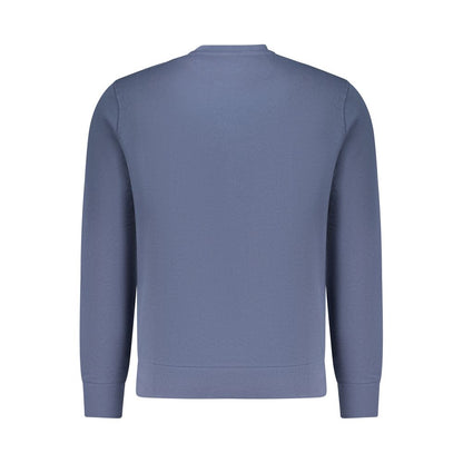 Sweatshirt by North Sails for men in cotton blue showcases a slouchy chic silhouette, artfully detailed with a slouchy chic crew neckline and for a slouchy chic finish.