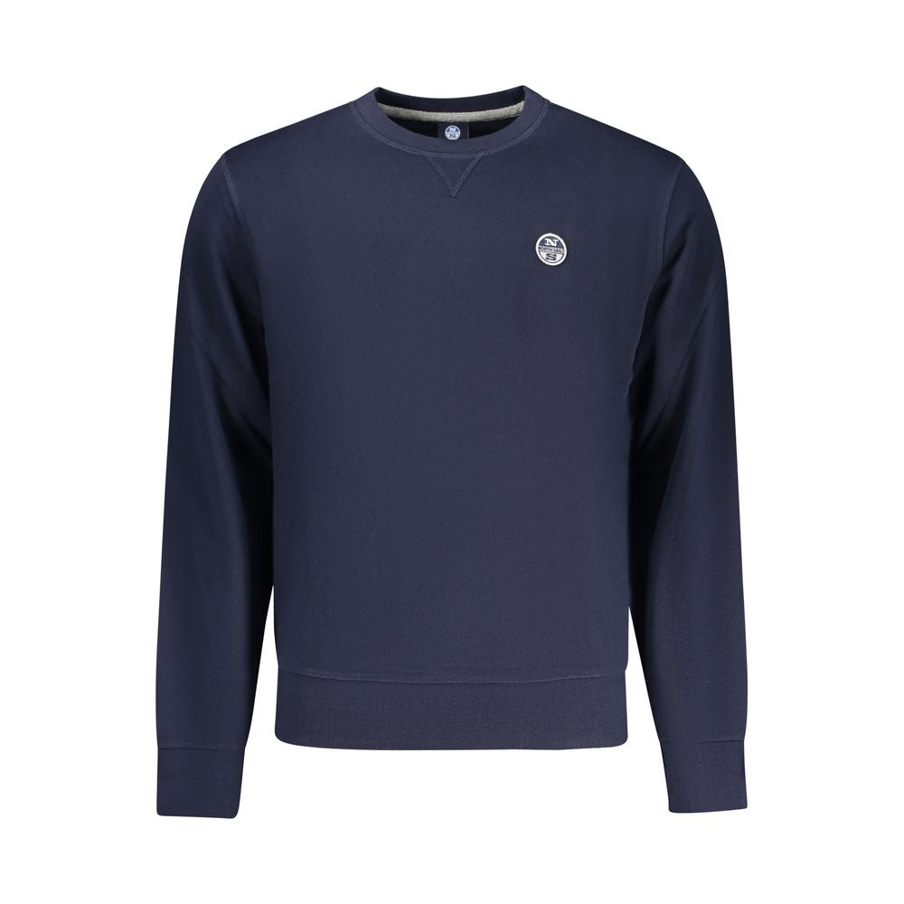 Sweatshirt by North Sails for men in cotton blue presents a smart casual silhouette, featuring a smart casual crew neckline and for a sophisticated look.