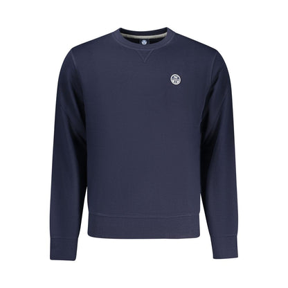 Sweatshirt by North Sails for men in cotton blue presents a smart casual silhouette, featuring a smart casual crew neckline and for a sophisticated look.