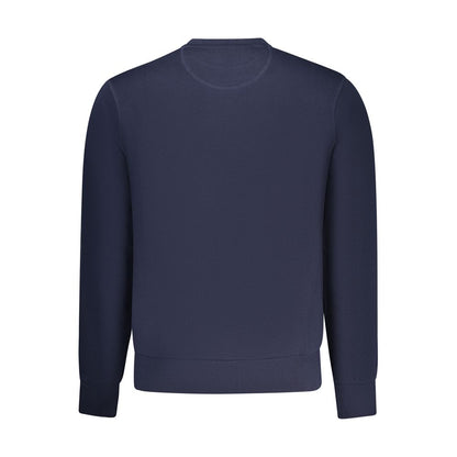 Sweatshirt by North Sails for men in cotton blue showcases a slouchy chic silhouette, artfully detailed with a slouchy chic crew neckline and for a slouchy chic finish.