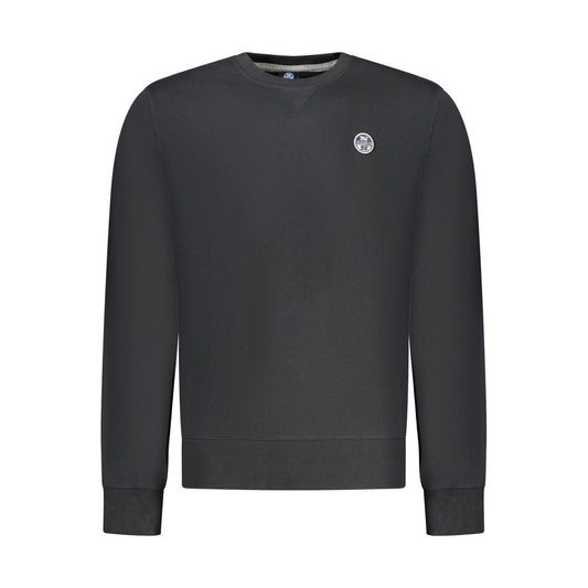 Sweatshirt by North Sails for men in cotton black features a unrivaled silhouette with a refined crew neckline and unrivaled detailing for a sophisticated look.