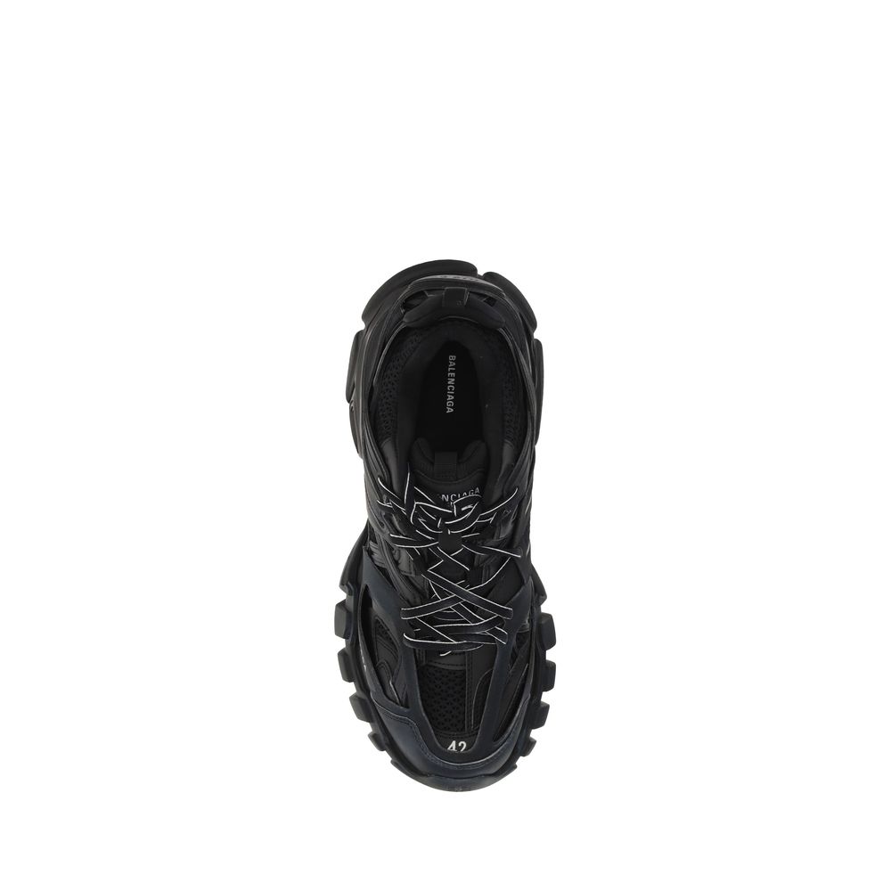 Athletic Sneakers by Balenciaga for men in polyester polyurethane & nylon black & white features an effortless chic silhouette, showcasing the signature athletic style of the Track Men's Athletic Polyester Polyurethane & Nylon Sneakers collection with a truly effortless chic finish.