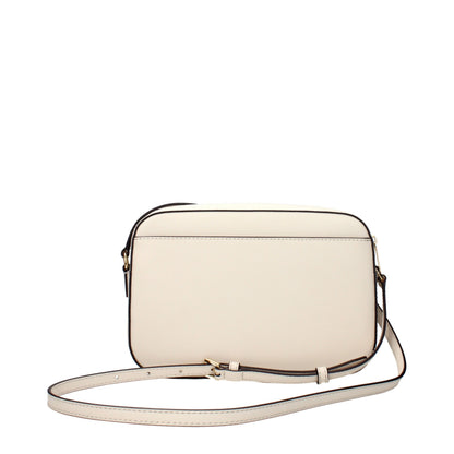 Crossbody Handbag by Michael Kors for women in leather beige features a versatile chic silhouette, meticulously detailed with a secure , ample , and versatile crossbody-strap & adjustable-strap.