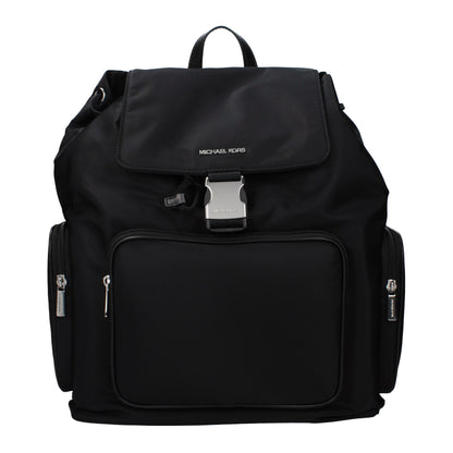 Backpack by Michael Kors for women in fabric black showcases a stately Fabric Backpack design, featuring a secure with stately and versatile backpack-strap & adjustable-strap.