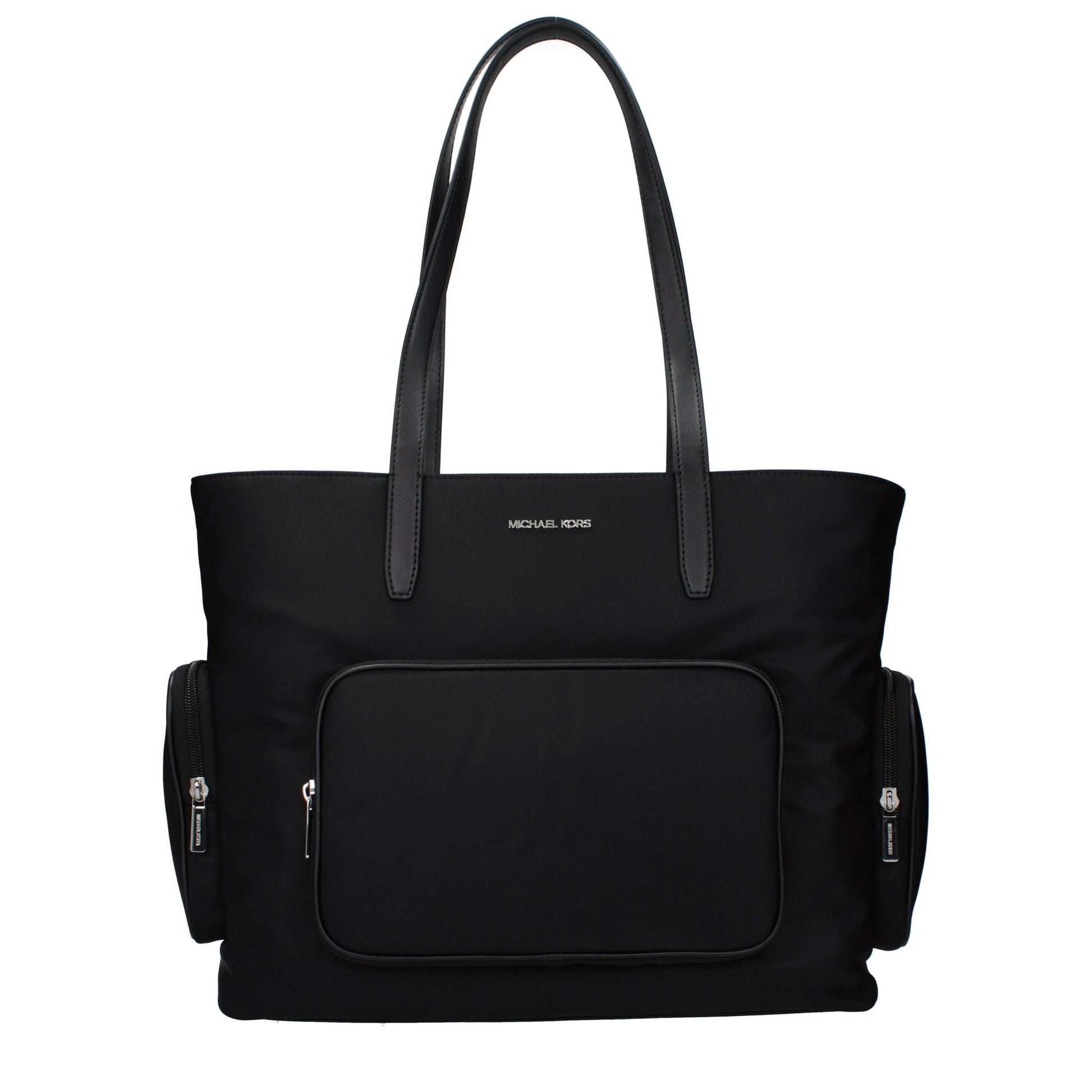 Shoulder Bag by Michael Kors for women in fabric black features an effortlessly chic silhouette with a secure , ample , and versatile shoulder-strap for effortlessly chic everyday luxury.