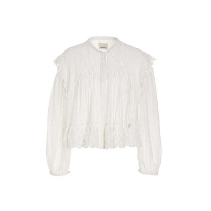 Activewear T-Shirt by Isabel Marant for women in viscose white features a versatile silhouette, showcasing a versatile and detailed with high-performance for a premium look.